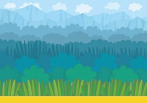 Nature landscape background Stock Illustration