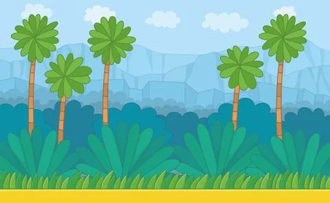 Nature landscape background Stock Illustration