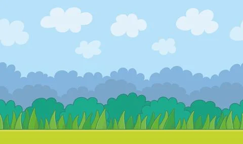 Nature landscape background Stock Illustration