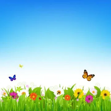 Nature landscape Stock Illustration