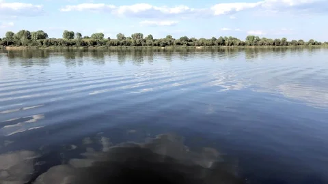 Nature landscape. Reflections of the sky in clear water 스톡 동영상 95050708