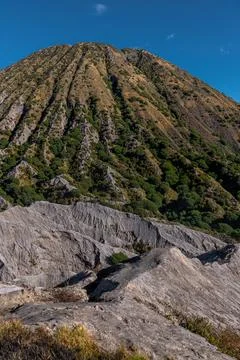 Nature landscape of surface wave of volcanic soil texture background at slo.. 스톡 사진