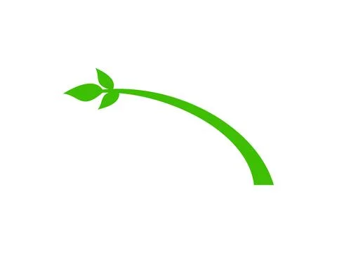 Nature Leaf Icon For Eco Stock Illustration