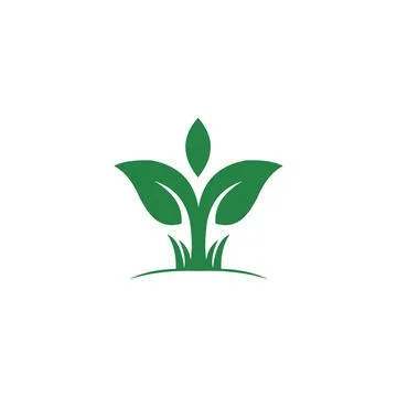 Nature leaf logo design template Stock Illustration