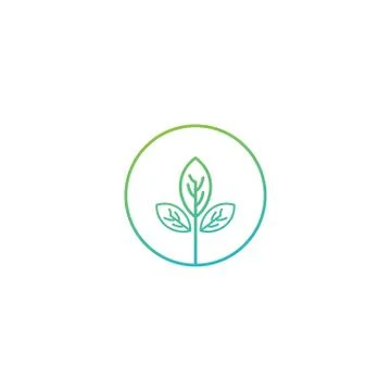 Nature leaf logo design vector illustration icon element Stock Illustration