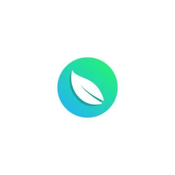 Nature leaf logo design vector illustration icon element Stock Illustration