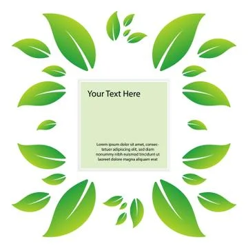 Nature leaf logo design vector illustration icon element Stock Illustration