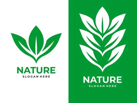 Nature Leaf Logo icon Design Illustration Stock Illustration
