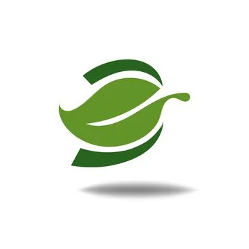 Nature leaf logo illustration vector icon on white background Stock Illustration