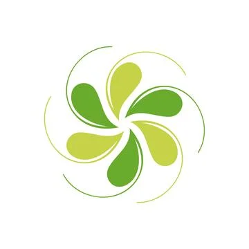 Nature Leaves Icon Vector Logo Template Illustration Design Stock Illustration