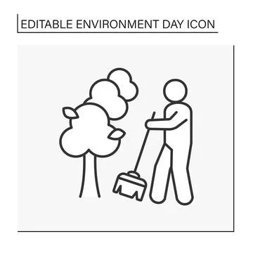Nature line icon Stock Illustration