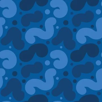 Nature liquid form seamless pattern Stock Illustration