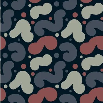 Nature liquid form seamless pattern Stock Illustration