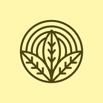 Nature Logo Design Illustration vector for digital and print design Stock Illustration