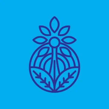 Nature Logo Design Illustration vector for digital and print design Stock Illustration