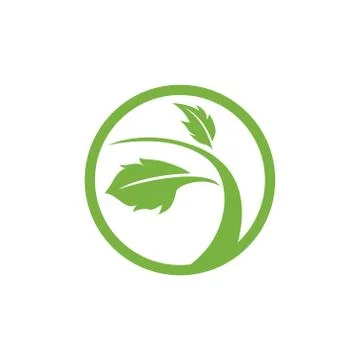 Nature logo design vector Stock Illustration