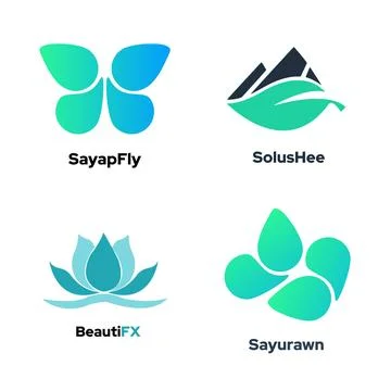 Nature Logo Elements Logo Template. Stock Illustration