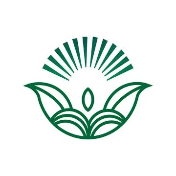 Nature logo vector icon Design Stock Illustration