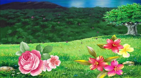 Nature, Magenta Flowers Stock Footage 45950350