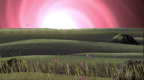 Nature, Magenta Sky Stock Footage 45951908