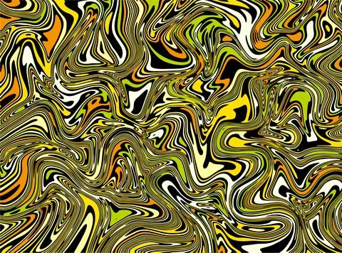 Nature marble in flow design template. Abstract natural ink oil graphic template Stock Illustration