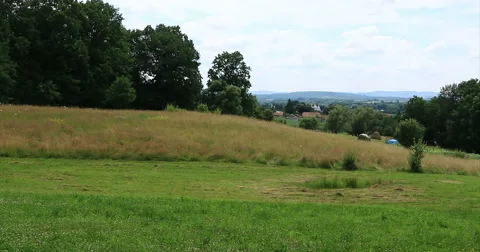 Nature. Mountain meadow. Left-to-right panorama. Video stock 52265615