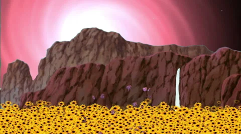 Nature, Mountain, Yellow Flowers Stock Footage 45954492