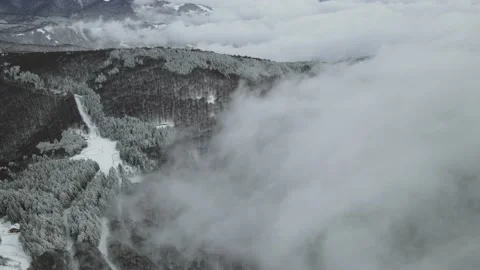 Nature, mountains, snow, drone Stock Footage 169920877