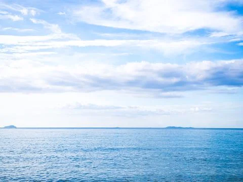 Nature Ocean Background Texture Surface Blue Sea and Horizon Nature Summer Stock-Fotos