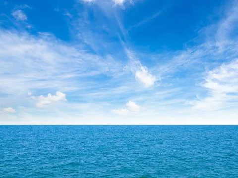 Nature Ocean Background Texture Surface Blue Sea and Horizon Nature Fotos de archivo