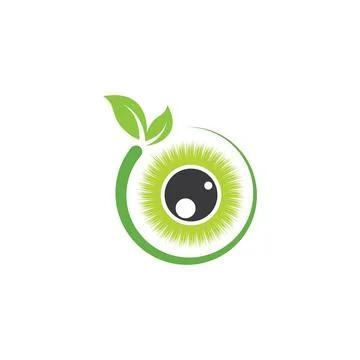 Nature optical eye icon  vector Template illustration Stock Illustration