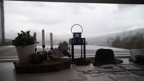 Nature outside the window, interior Stock Footage 137227105