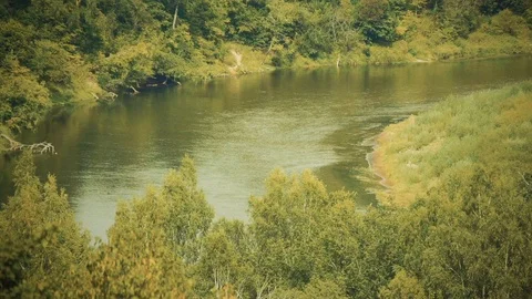Nature Package 25 | three shots of beautiful landscape castle, river, mountain Stock Footage 119156025