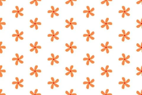 Nature pattern design with flower shape in flat style for textile or printi.. Stock Illustration