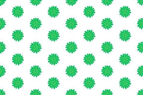 Nature pattern design with flower shape in flat style for textile or printi.. Illustrazione stock