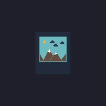 Nature photo computer symbol Stock Illustration