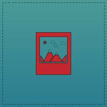 Nature photo computer symbol Stock Illustration