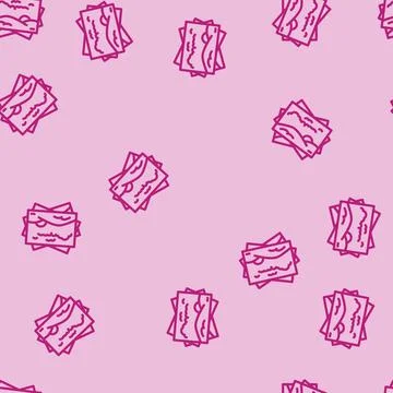 Nature photography spring line vector seamless pattern Illustrazione stock