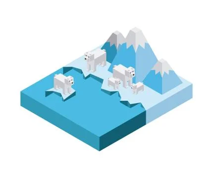 Nature in pixels design Illustrazione stock