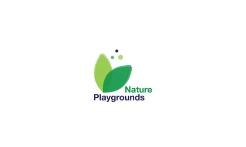 Nature playground vector logo image Stock Illustration
