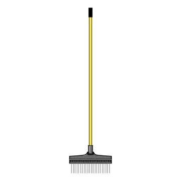 Nature rake cartoon vector illustration Illustration