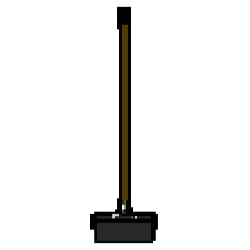 Nature rake pixel art vector illustration Illustration