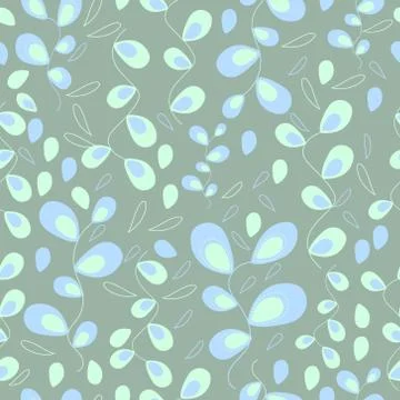 Nature repeat seamless pattern in vector. Illustrazione stock