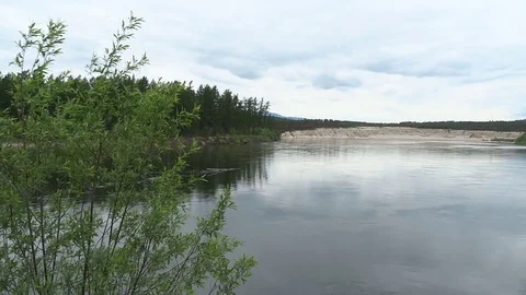 Nature River Siberia Stock Footage 72507433