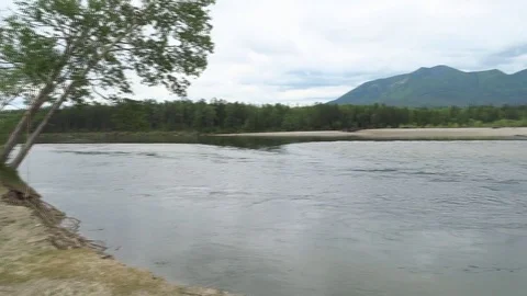 Nature River Siberia Stock Footage 72507517