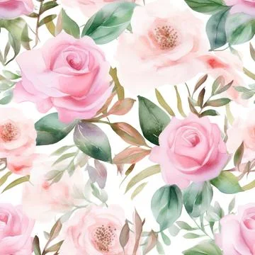 Nature rose flower pattern design line, arts. Hand drawn outline design for.. Stock Illustration