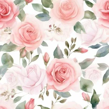Nature rose flower pattern design line, arts. Hand drawn outline design for.. Stock Illustration