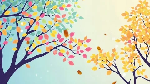 Nature scene landscape animation Stock Footage 307004360