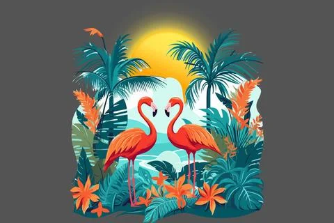 Nature scenery. Stock Illustration