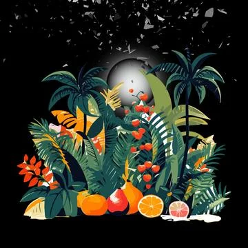 Nature scenery. Stock Illustration